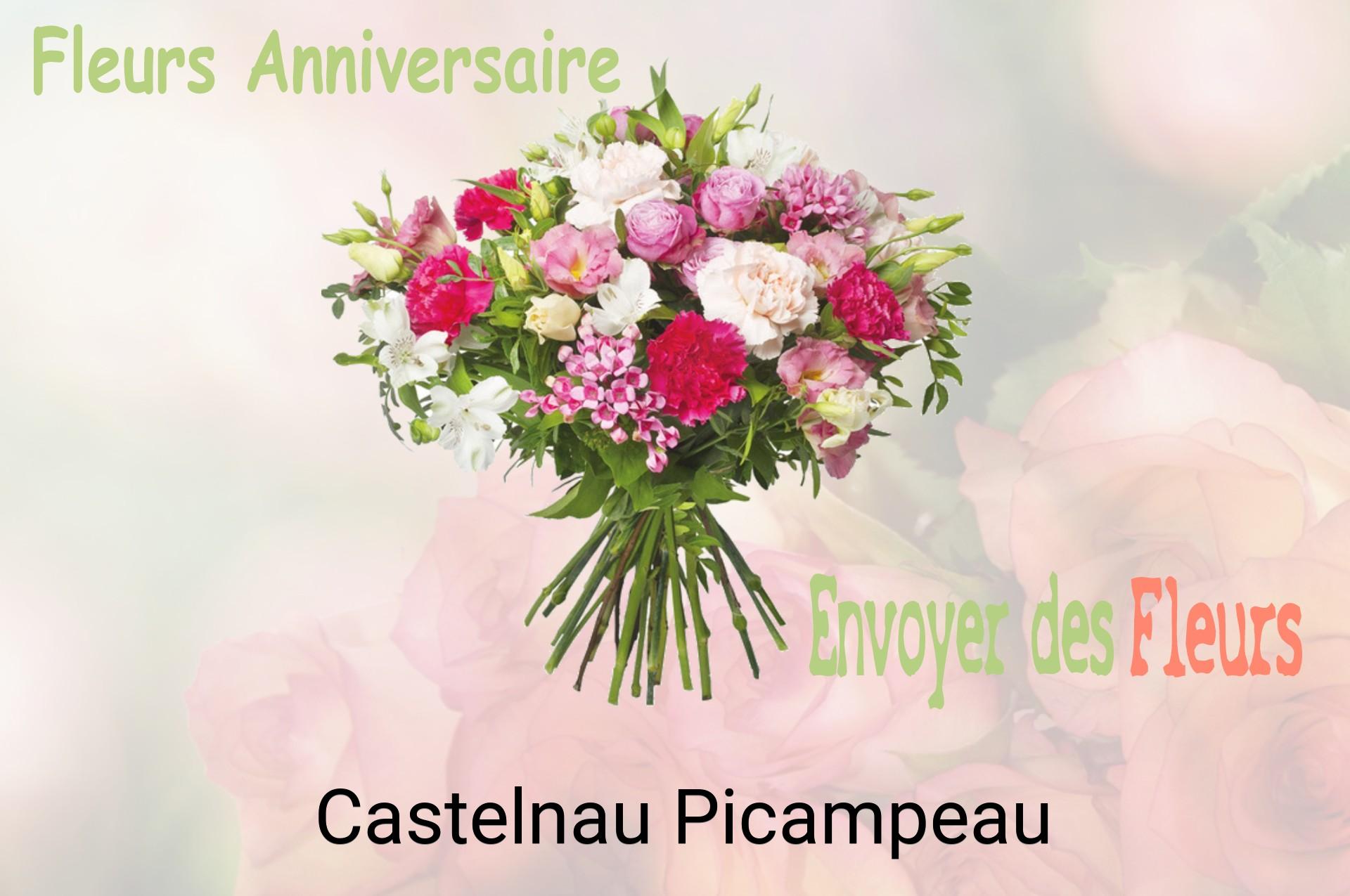 Bouquet de fleurs d’anniversaire livré à Castelnau-Picampeau